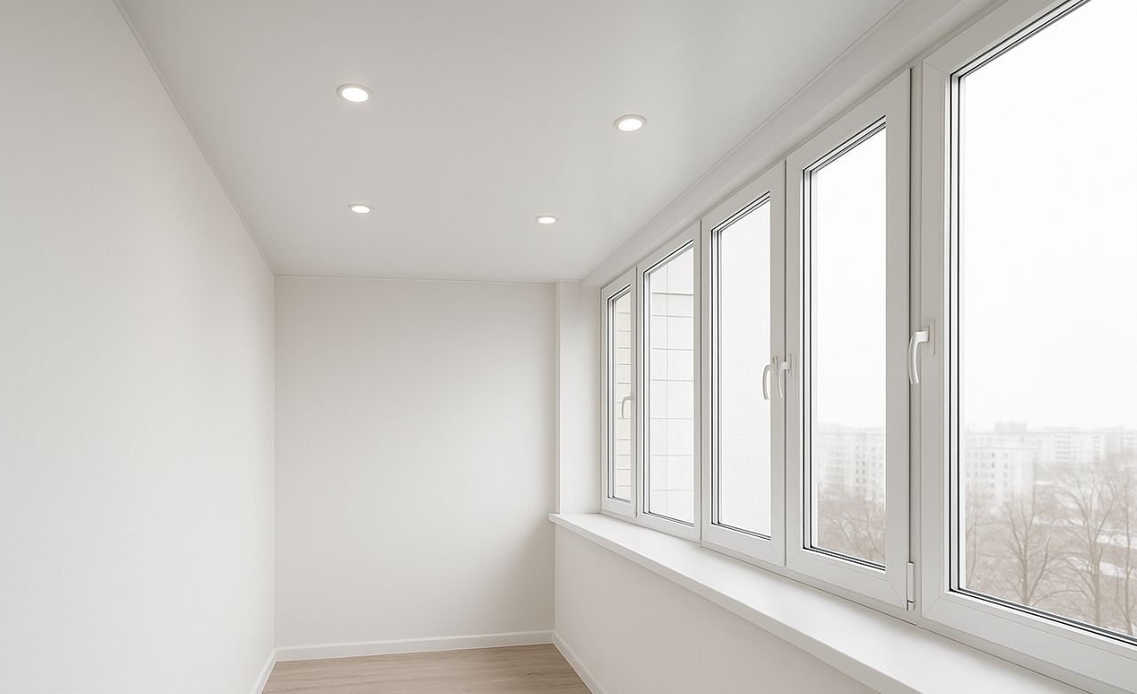 Натяжной потолок на балконы и лоджии